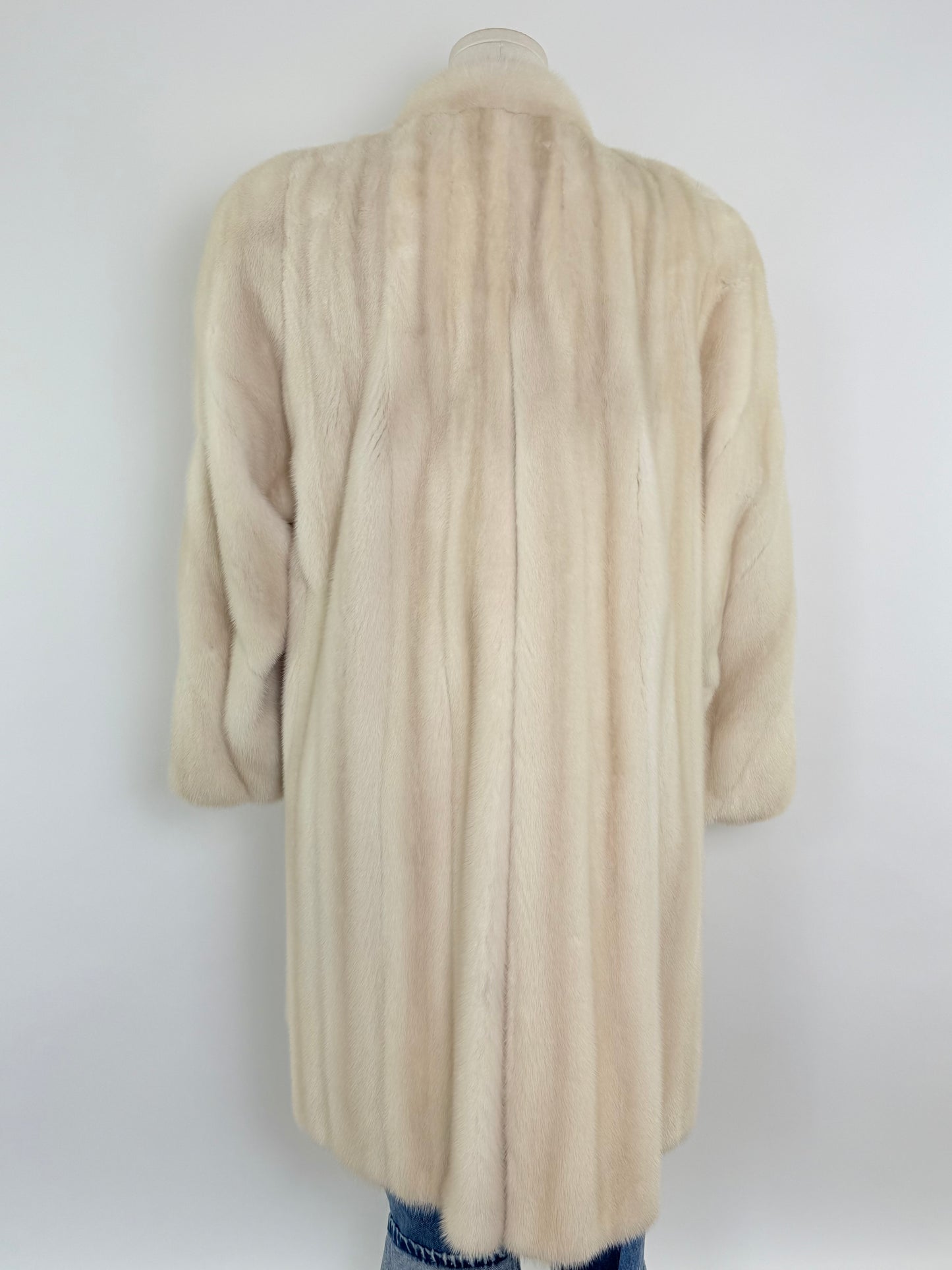 Vintage White Mink Mid Length Coat