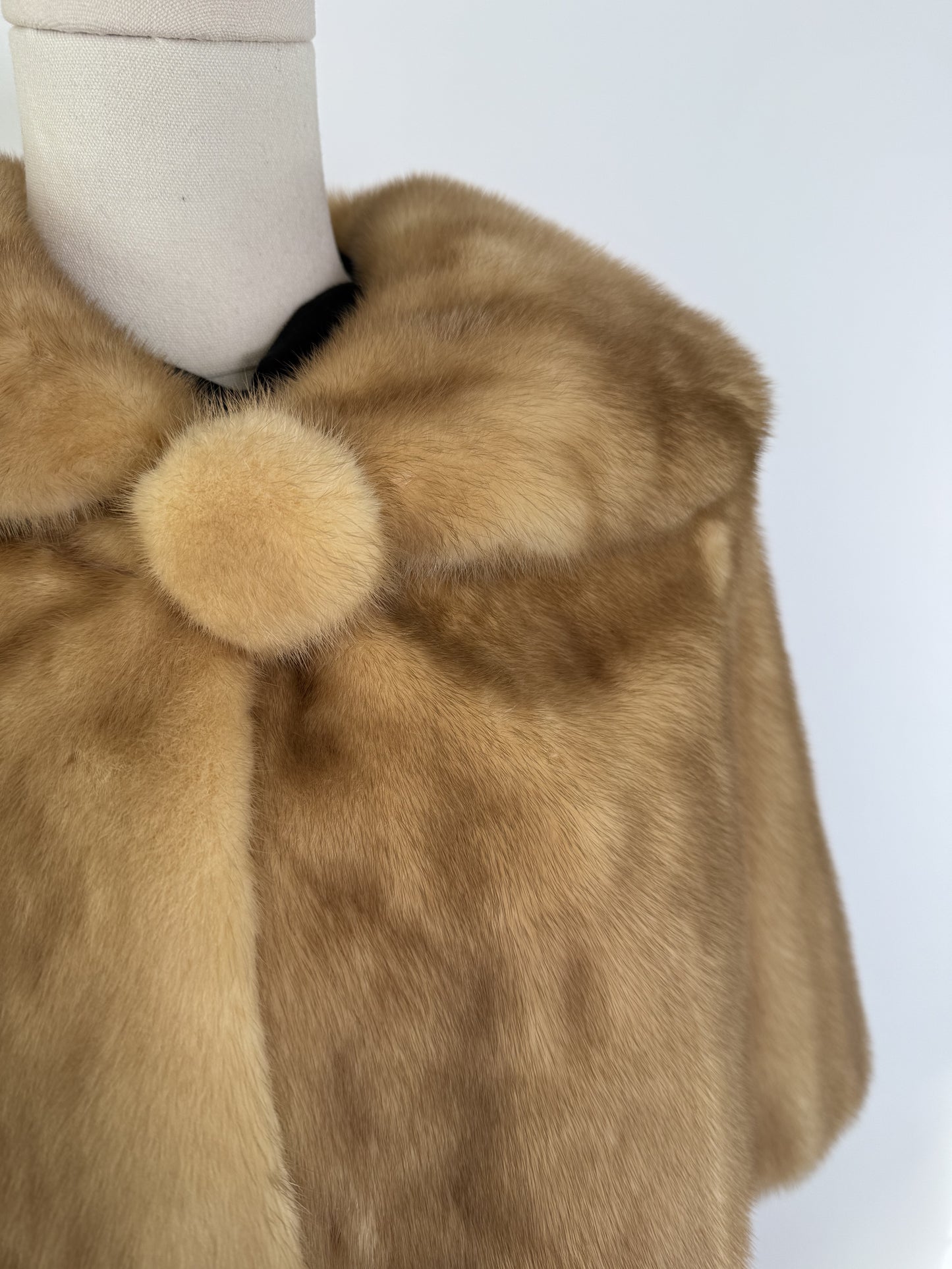 Vintage Lucienne de Mestre Fur Cape