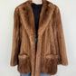 Vintage Light Brown Mink Jacket