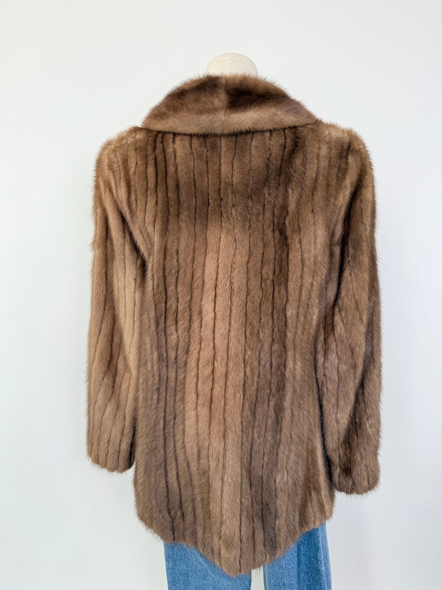 Vintage Light Brown Mink Jacket