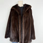 Vintage Dark Brown Mink Jacket