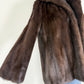 Vintage Dark Brown Mink Jacket