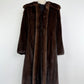 Vintage Long Brown Mink Coat