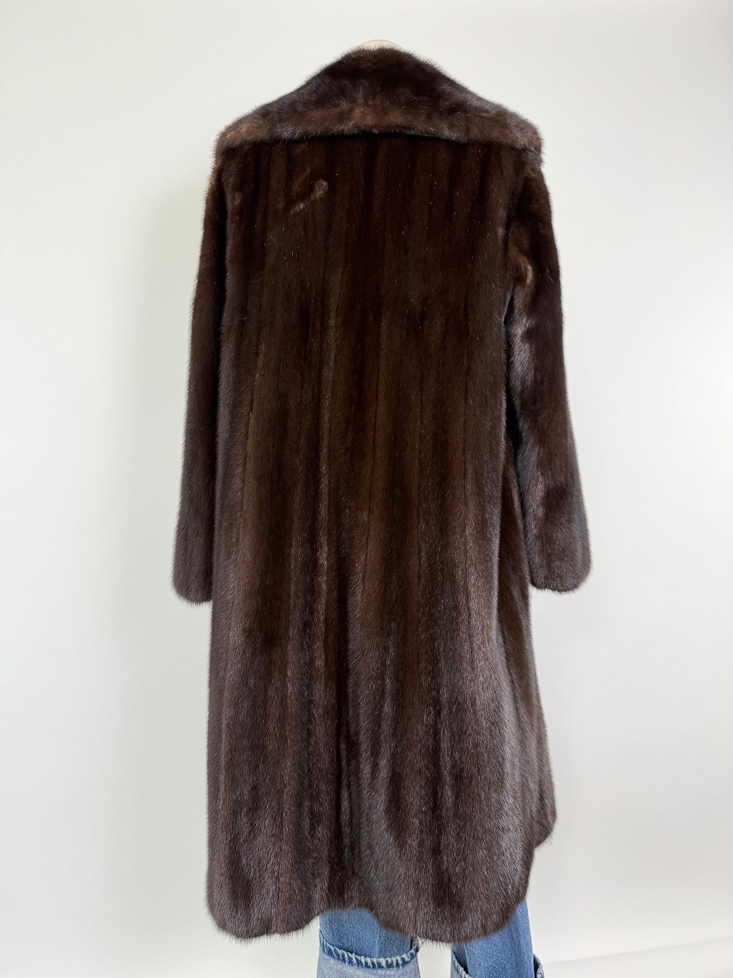 Vintage Long Brown Mink Coat