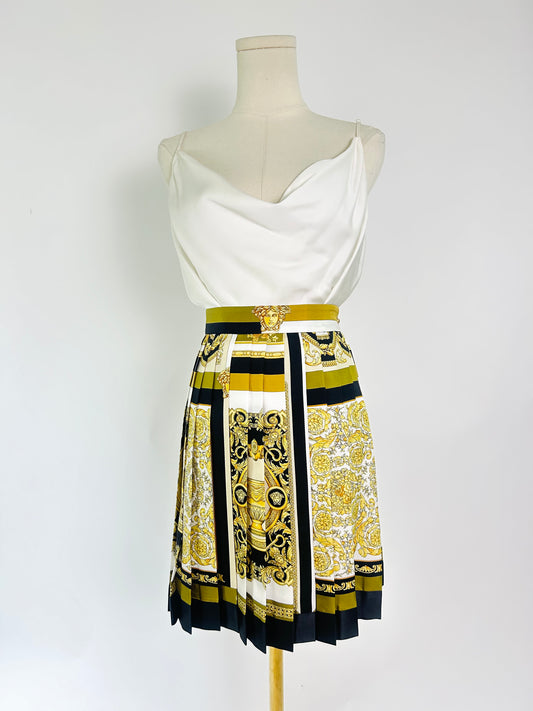 Versace Brocade Print Skirt