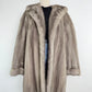 Vintage Gray Mink Fur Coat