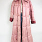 Vintage Reversible Pink Puffer Trench Coat