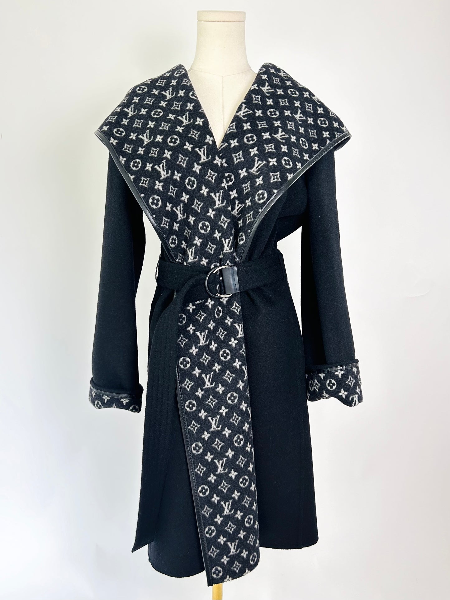 Louis Vuitton Hooded Wrap Coat