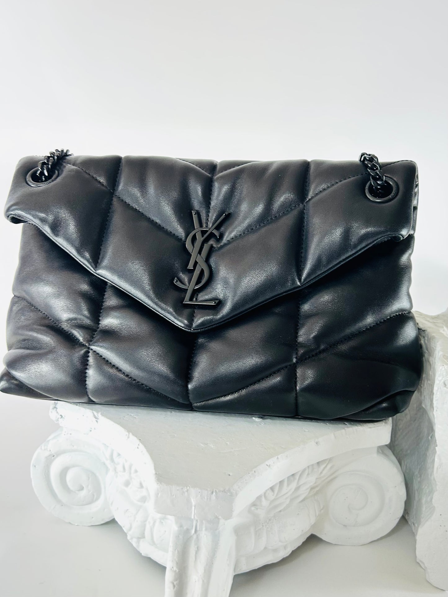 YSL Black Leather Handbag