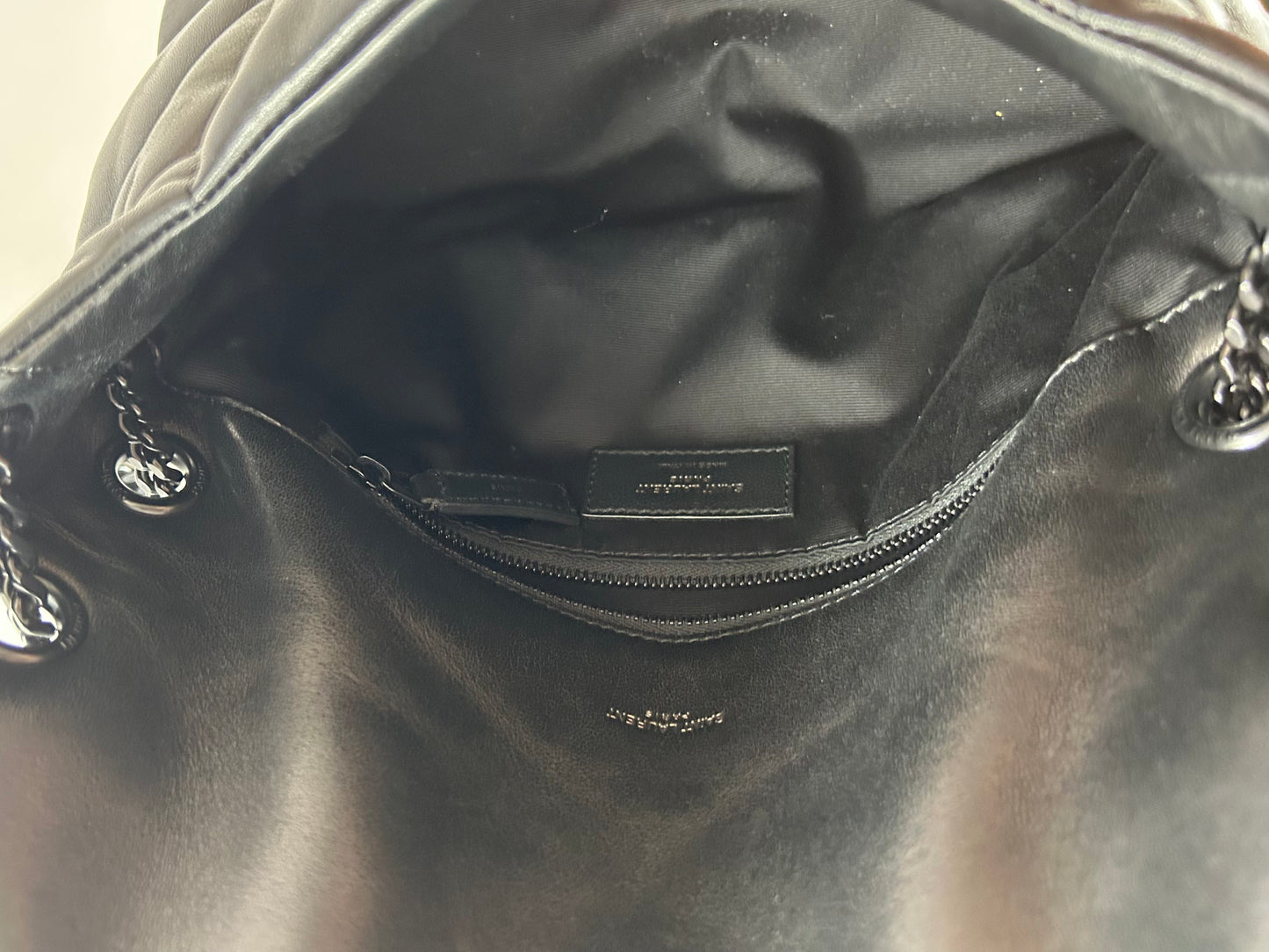 YSL Black Leather Handbag