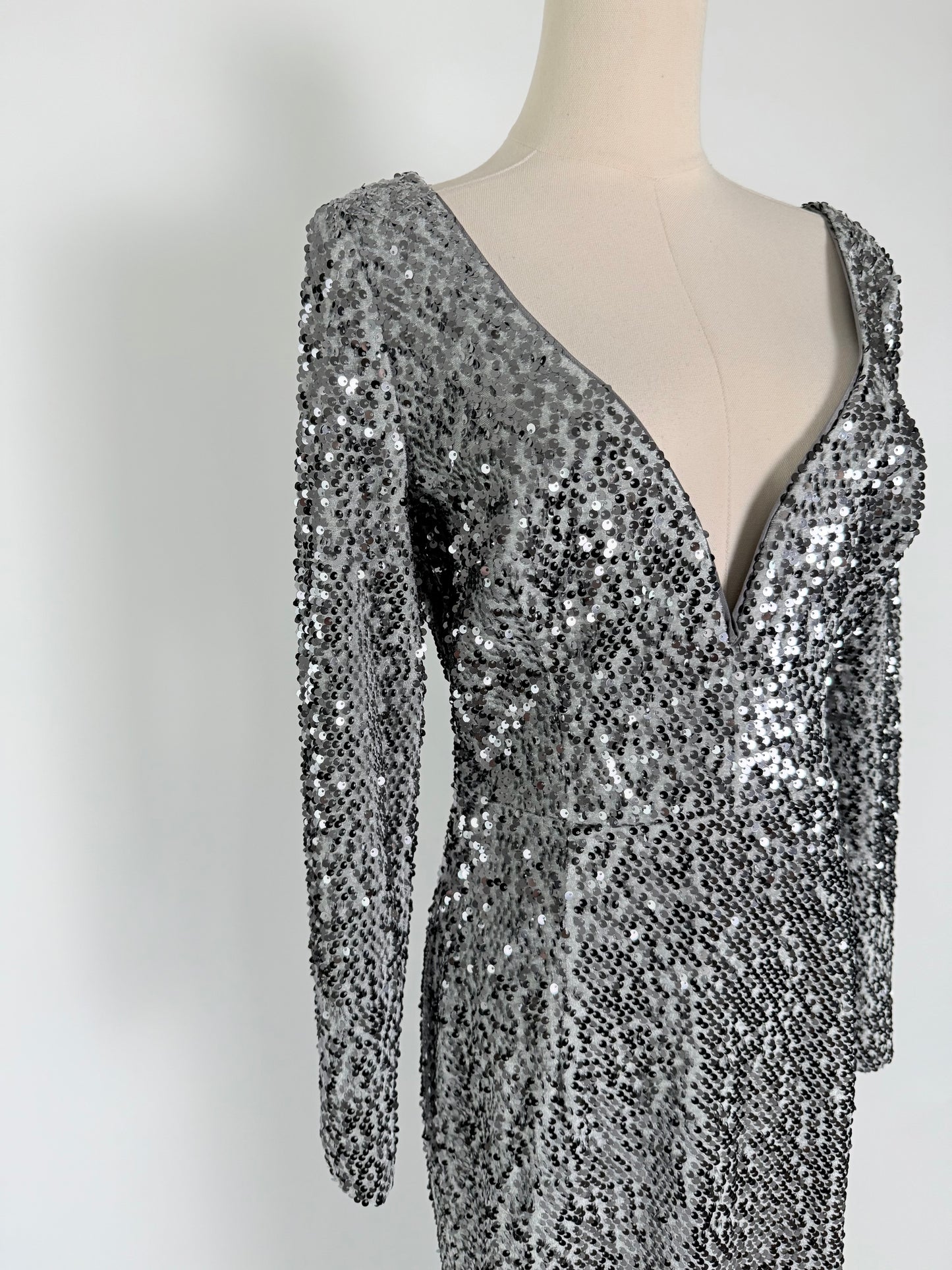 Milly Silver Sequin Dress