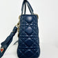 Navy Dior Lady Bag Crossbody