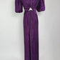 Vintage George F Couture Pleated Maxi Dress