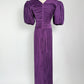 Vintage George F Couture Pleated Maxi Dress