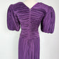 Vintage George F Couture Pleated Maxi Dress