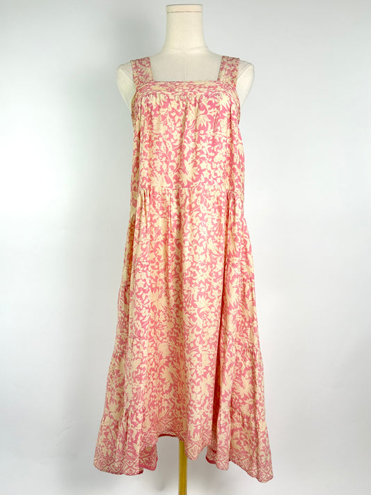 Natalie Martin Pink and Cream Floral Dress