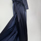 Vintage Navy Carolyne Roehm Maxi Dress