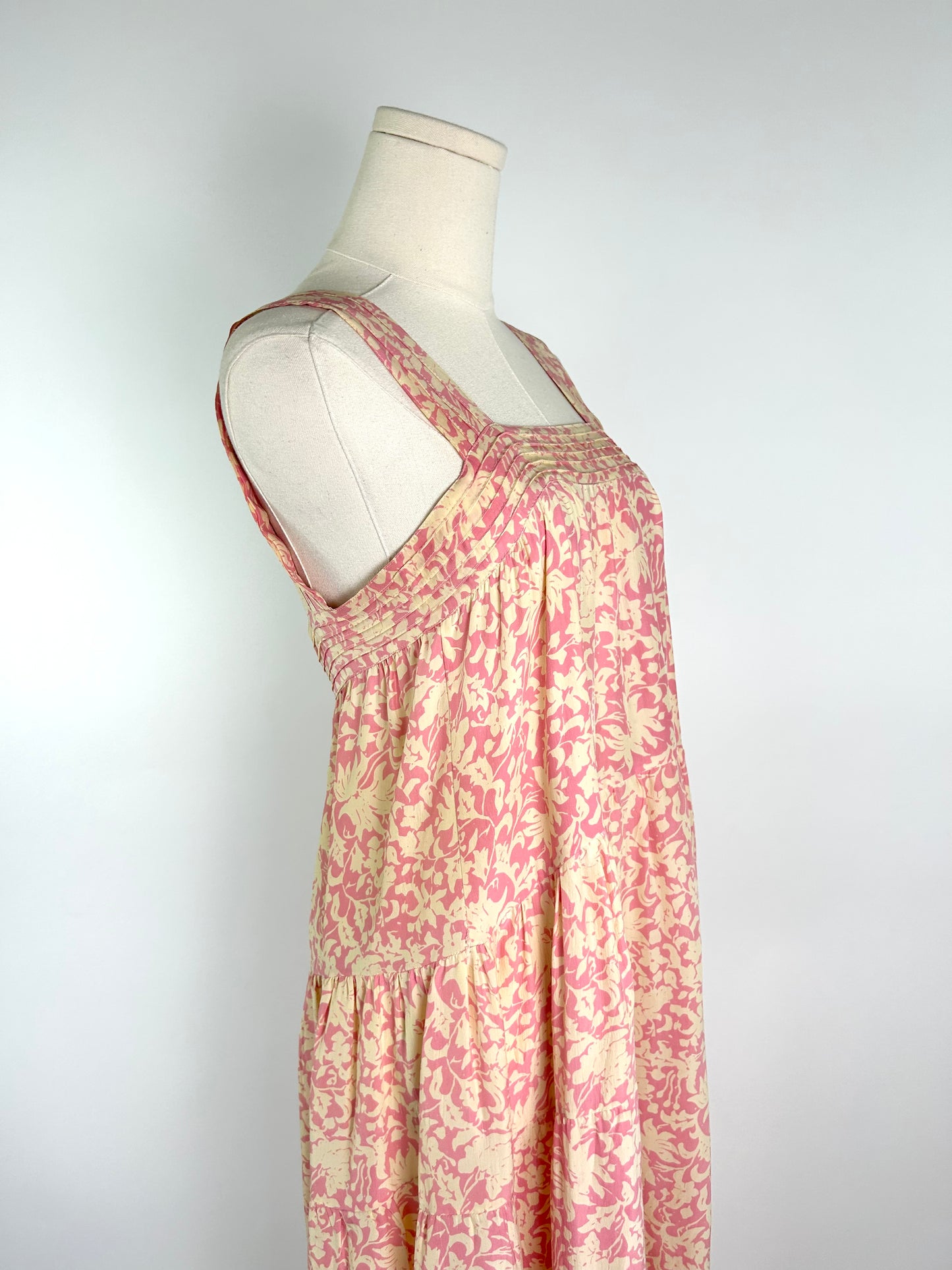 Natalie Martin Pink and Cream Floral Dress
