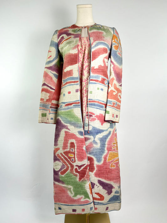 Vintage Mary McFadden Quilted Duster