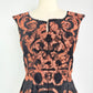 Vintage Yoana Baraschi Black and Rust Dress