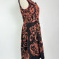 Vintage Yoana Baraschi Black and Rust Dress