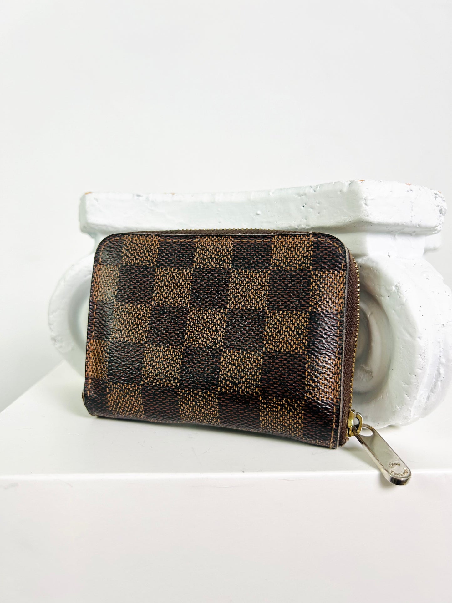 Louis Vuitton Checkered Brown Coin Zippy