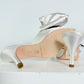 Loeffler Randall Margot Cream Satin Bow Heels