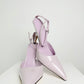 By Far Mauve Patent Leather Heels