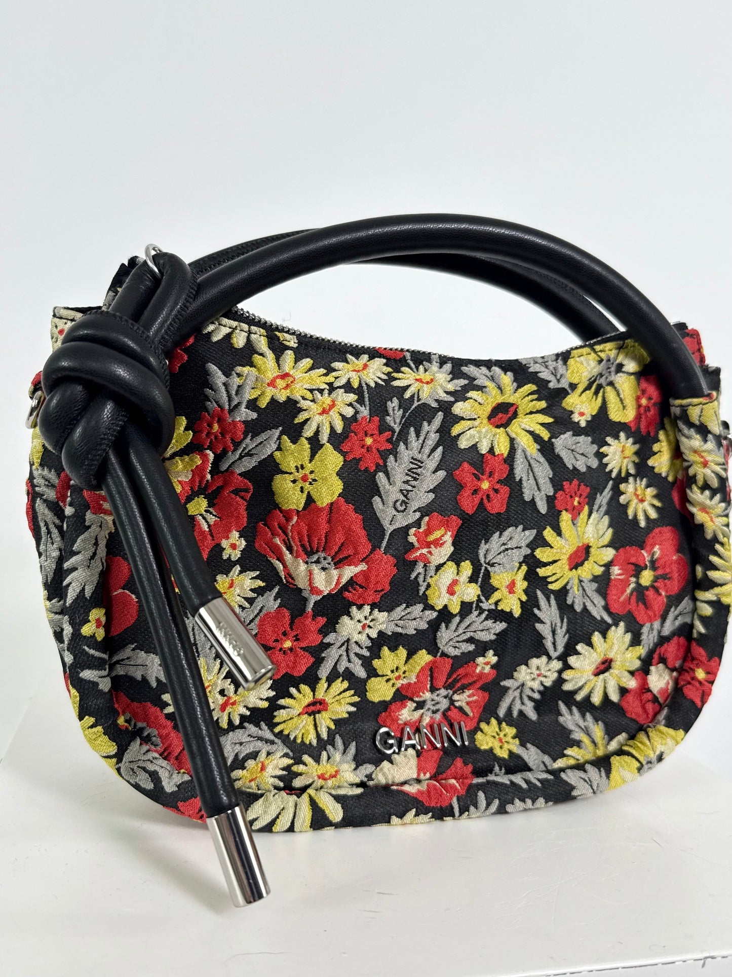 Ganni Floral Knot Bag