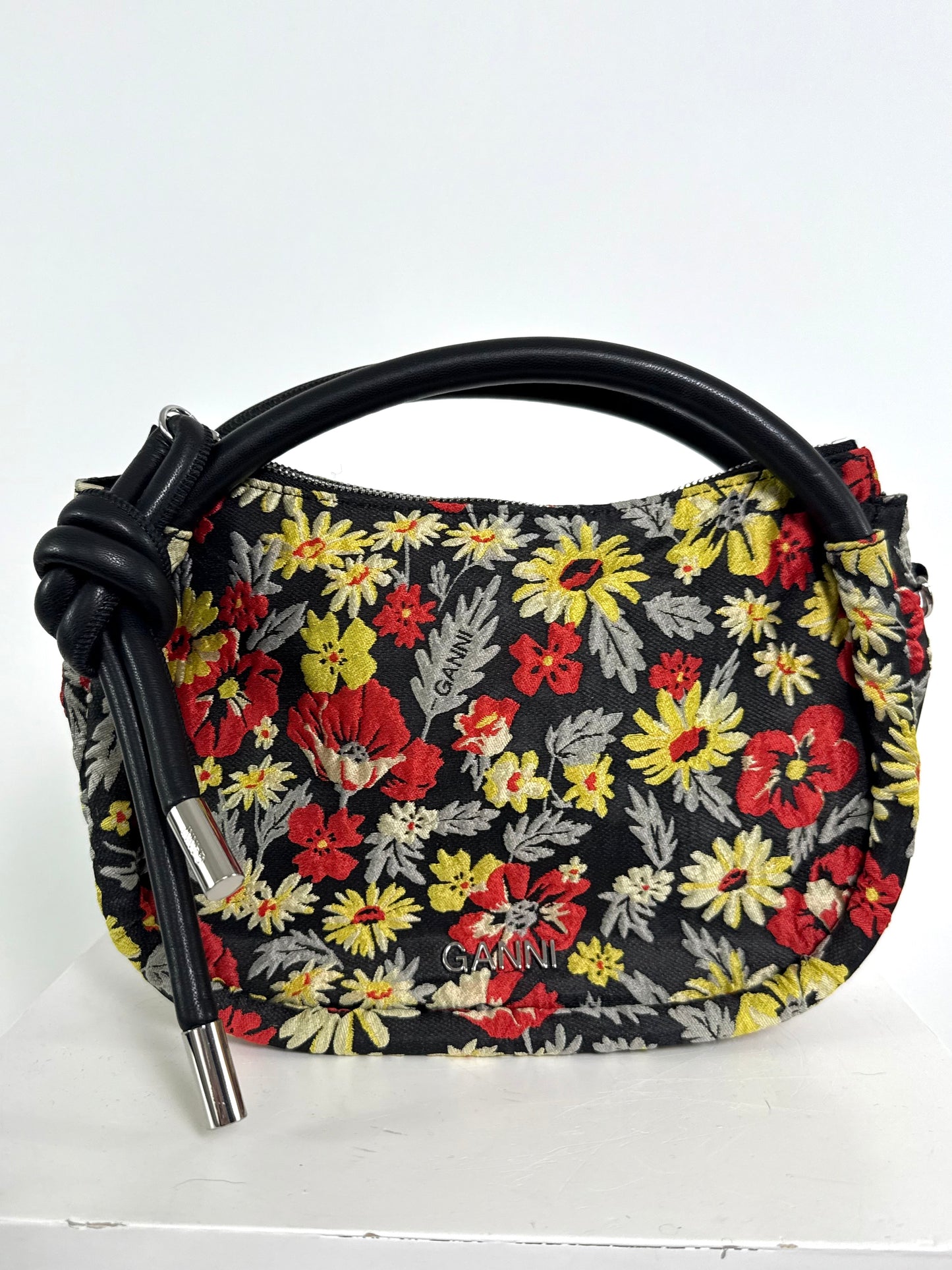 Ganni Floral Knot Bag