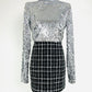 Milly Silver Sequin Top