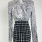 Milly Silver Sequin Top