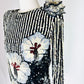 Vintage Alyce Designs Black and White Sequin Dress