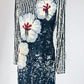 Vintage Alyce Designs Black and White Sequin Dress
