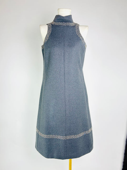 Geoffrey Beene Gray with Beading Dress