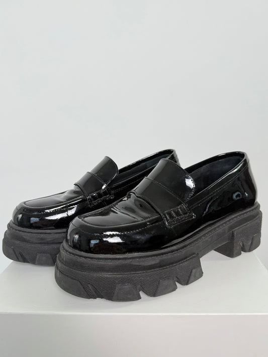 Alohas Black Patent Leather Loafer