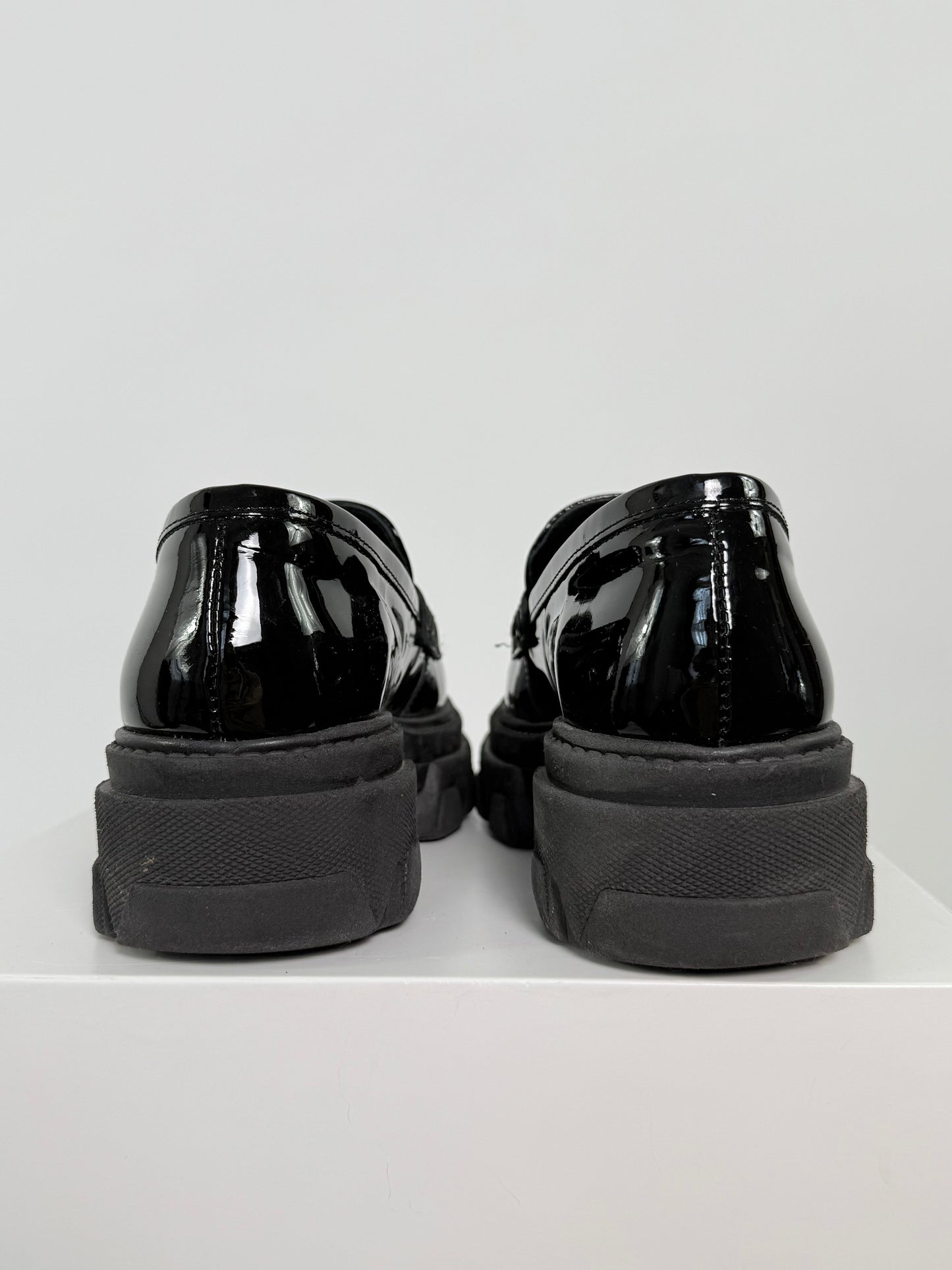 Alohas Black Patent Leather Loafer