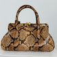 Vintage Brahmin Python Print Bag