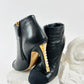 Chanel Black Heel with Pearls