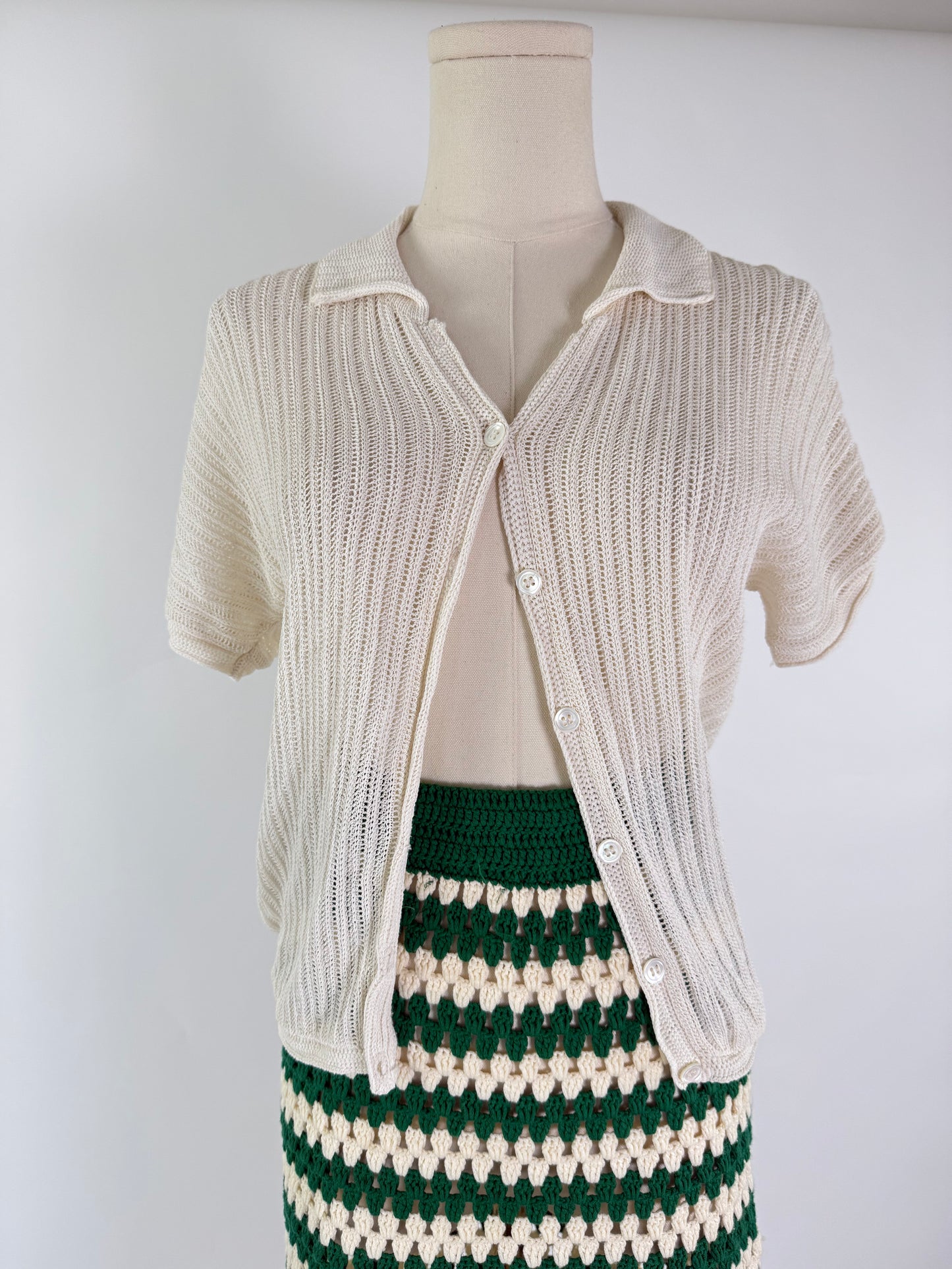 Susie Tompkins Woven Cardigan