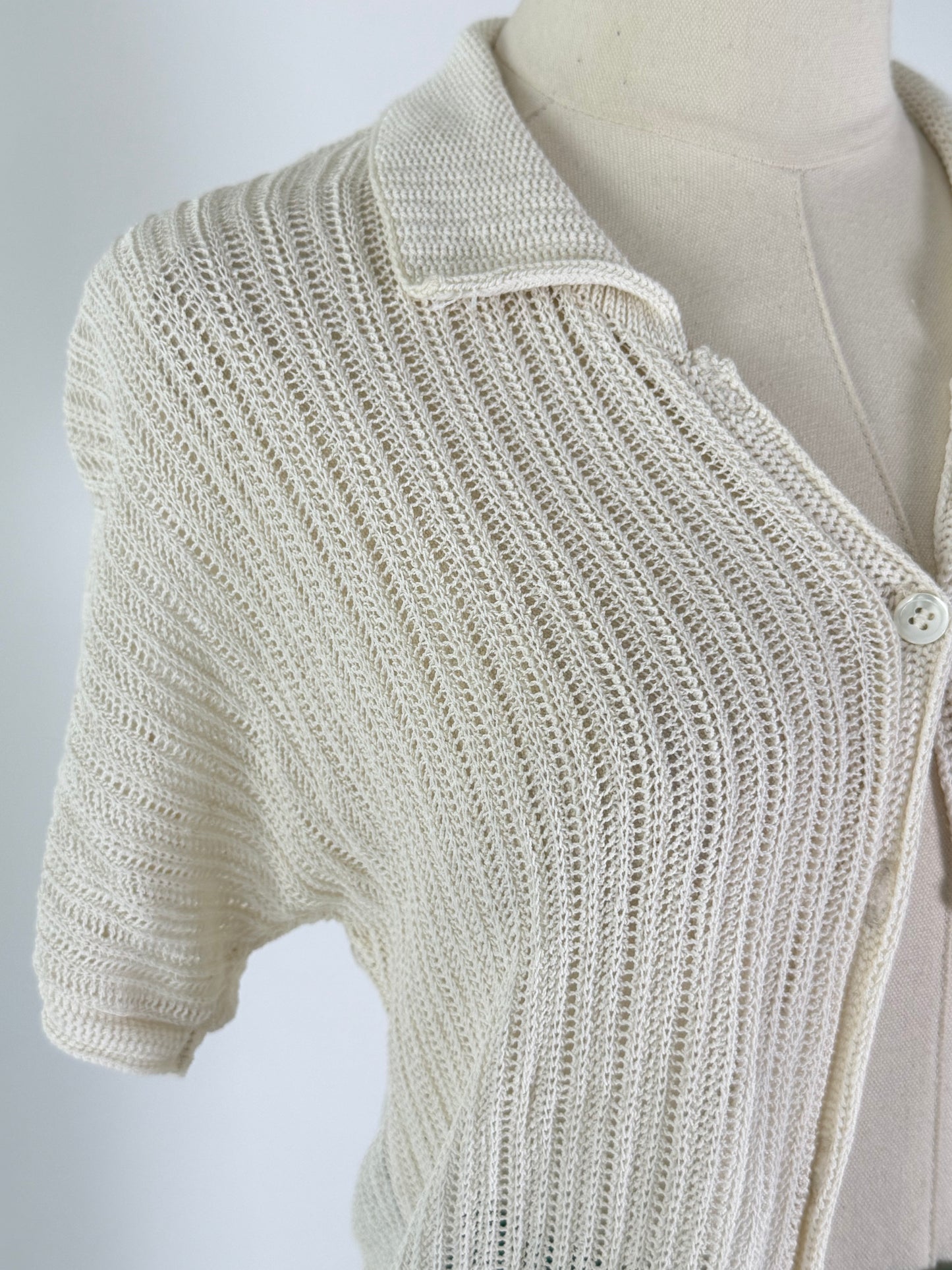 Susie Tompkins Woven Cardigan