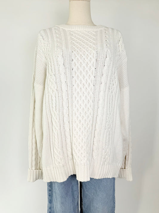 Vintage Cream Fishermen Sweater