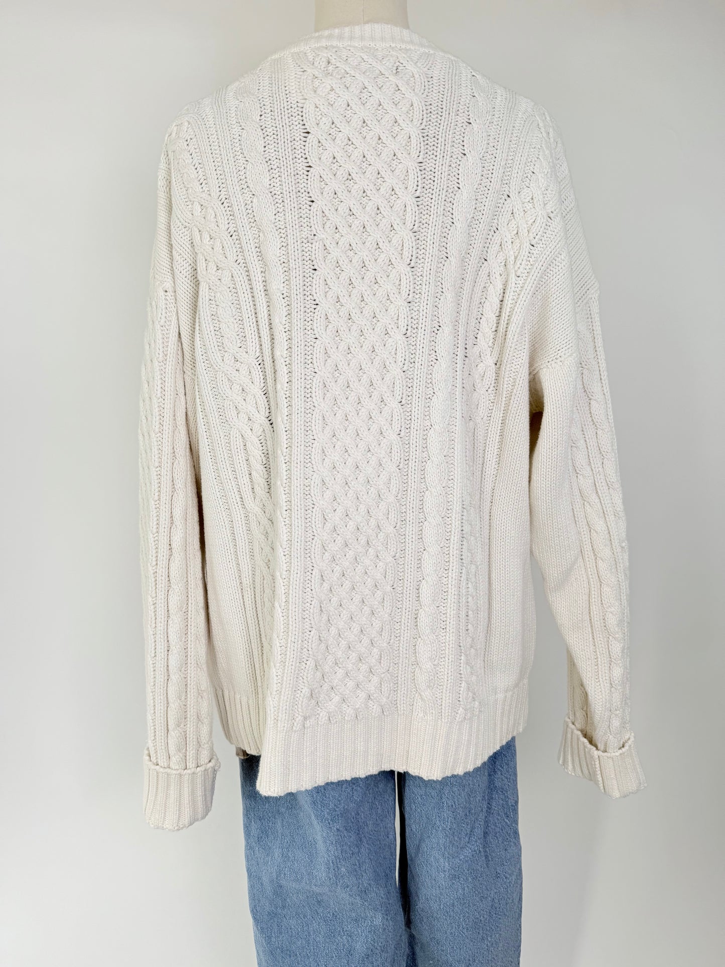 Vintage Cream Fishermen Sweater