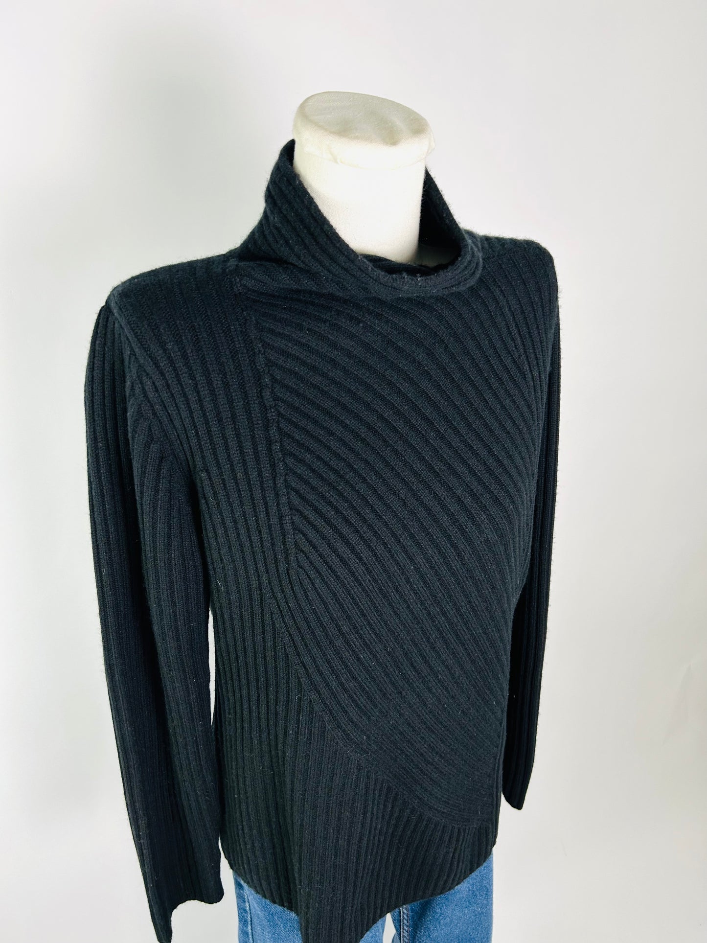 Repeat Black Cashmere Sweater