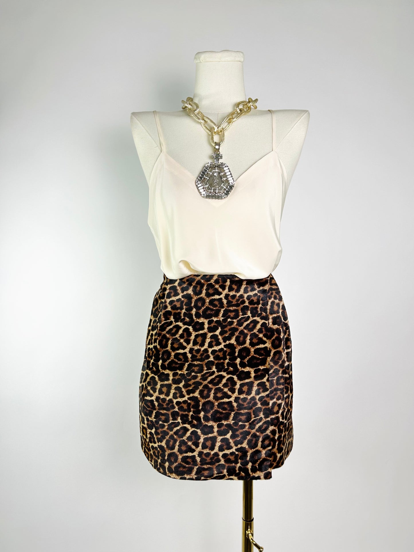 Diane von Furstenburg Leopard Print Skirt