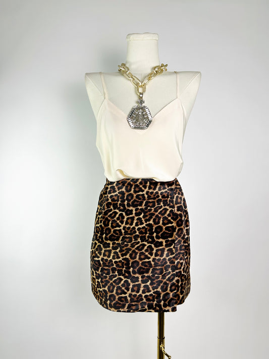Diane von Furstenburg Leopard Print Skirt