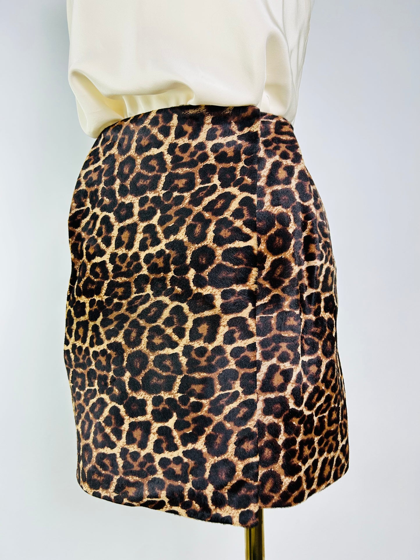 Diane von Furstenburg Leopard Print Skirt