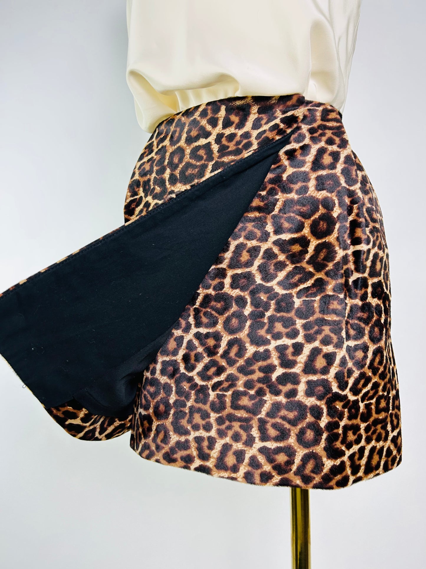 Diane von Furstenburg Leopard Print Skirt
