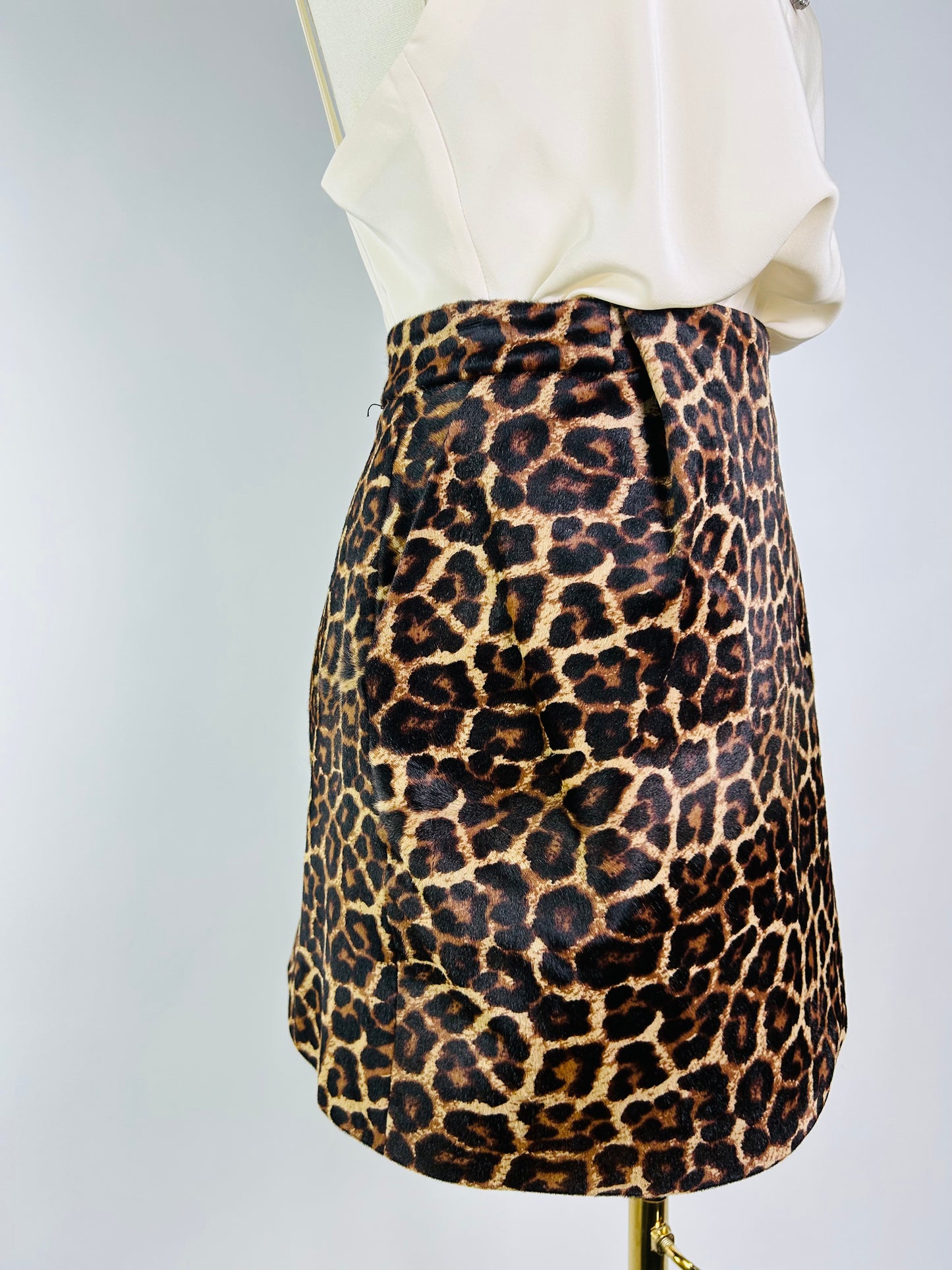 Diane von Furstenburg Leopard Print Skirt