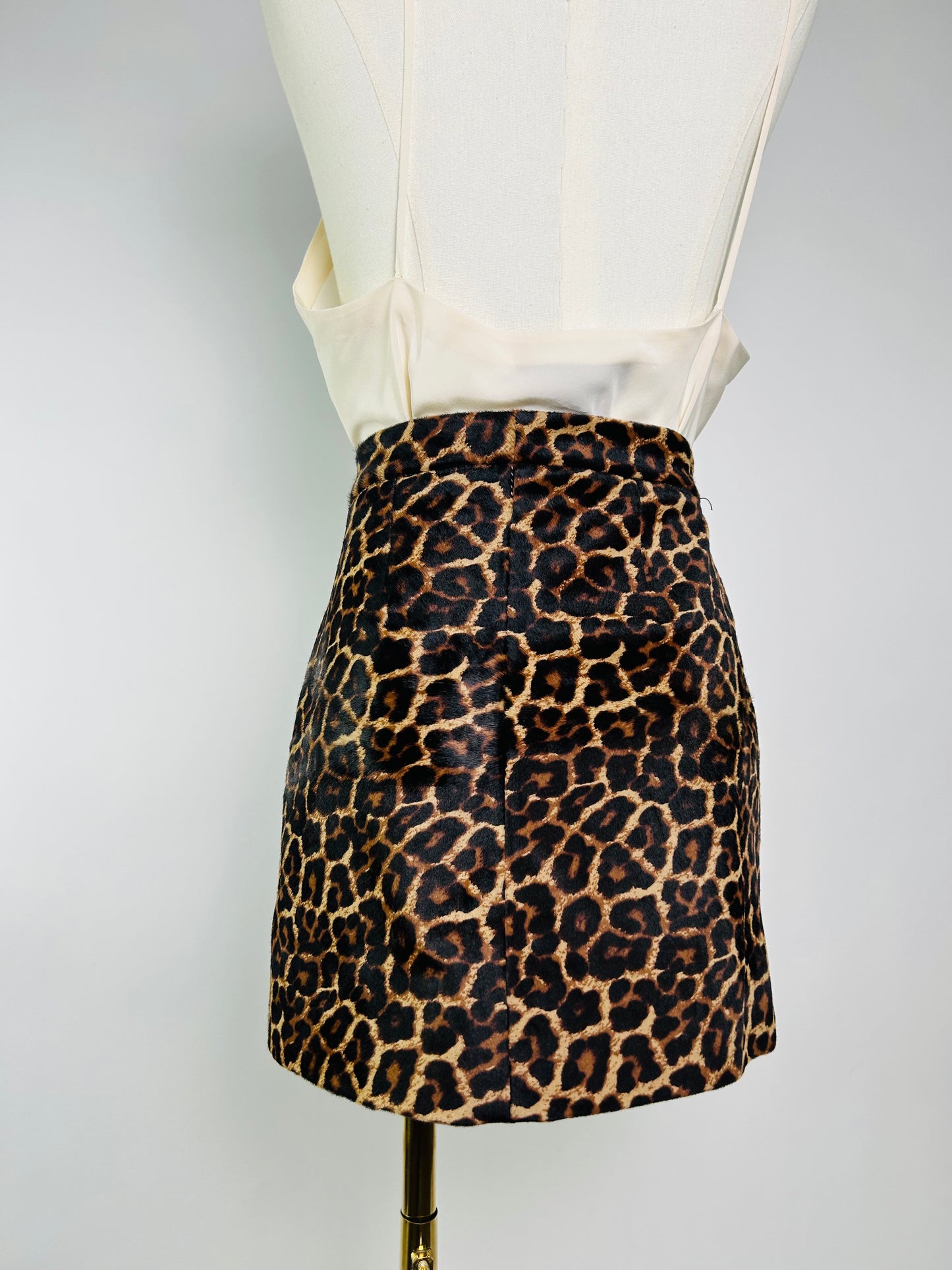 Diane von Furstenburg Leopard Print Skirt